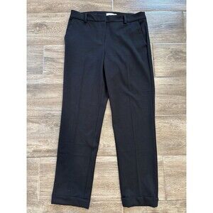 Loft Women’s Black Devin For Pant With Cuff Size 6 Tall